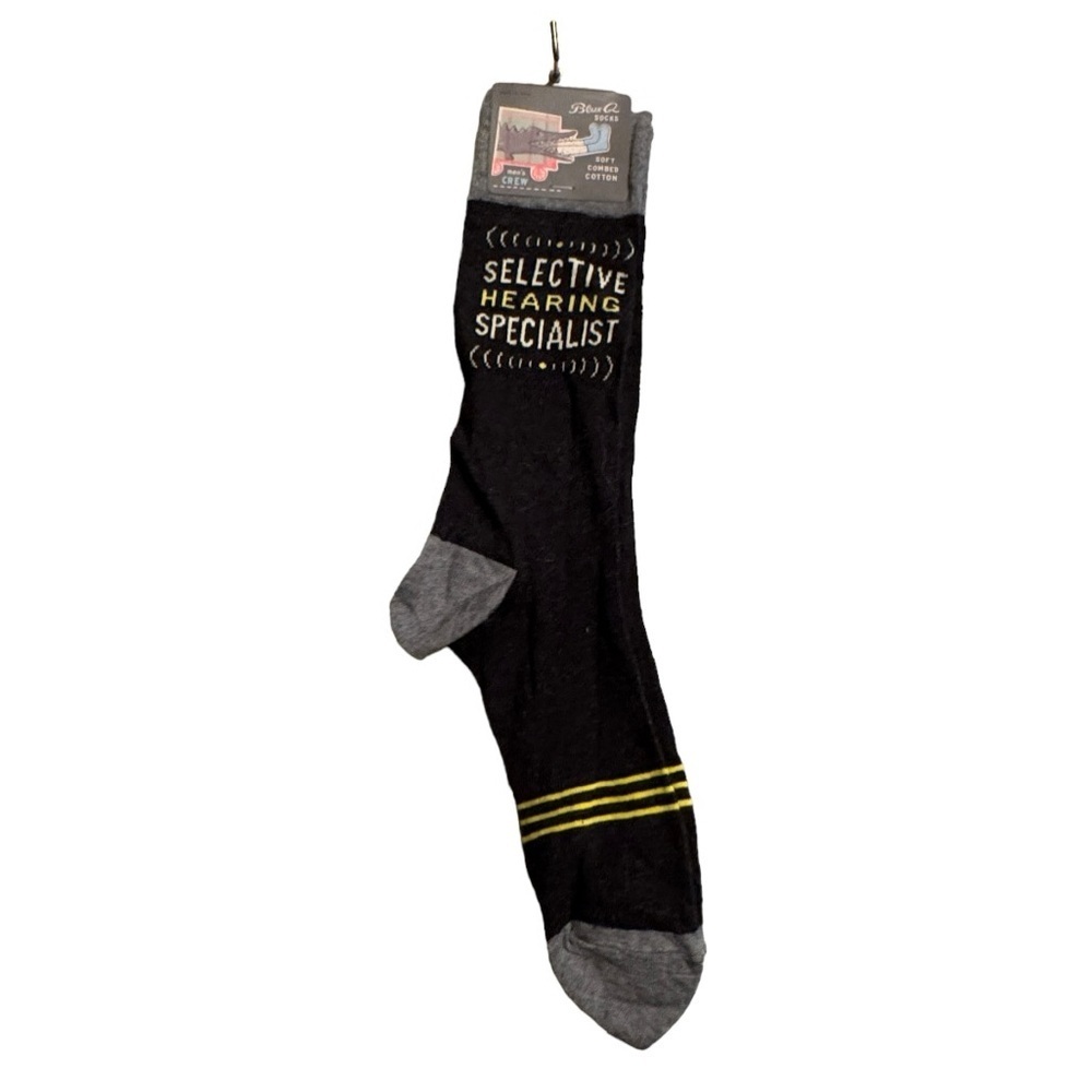 Blue Q Men's Crew‎ Socks nwt